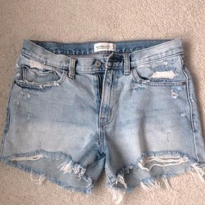 Abercrombie High Rise Denim Shorts